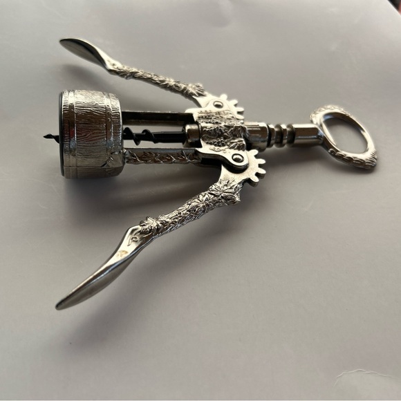 Vintage Style Ghidini Italy Wine Bottle Corkscrew Opener